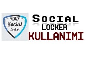 OnePress Social Locker Kullanımı