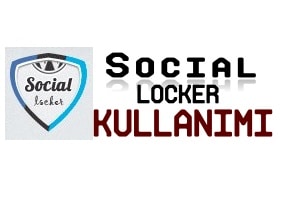 OnePress Social Locker Kullanımı