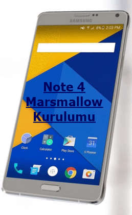 Yeni Note 4 Marshmallow 6.0.1 Rom Kurulumu Anlatımı